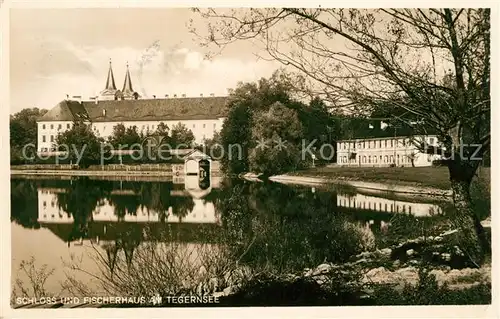 AK / Ansichtskarte Tegernsee Schloss und Fischerhaus Kat. Tegernsee