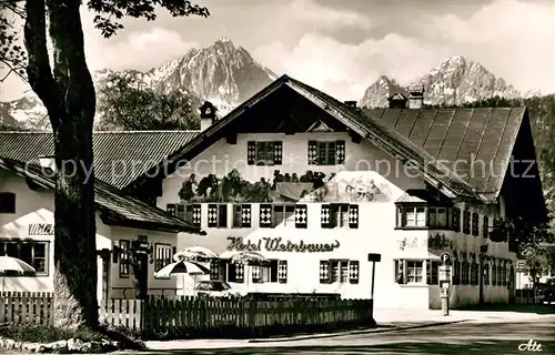 AK / Ansichtskarte Schwangau Hotel Weinbauer mit Gehren und Koellespitze Kat. Schwangau