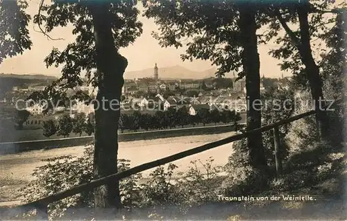 AK / Ansichtskarte Traunstein Oberbayern Blick von der Weinleite Kat. Traunstein