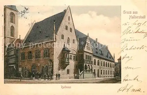AK / Ansichtskarte Halberstadt Rathaus Kat. Halberstadt