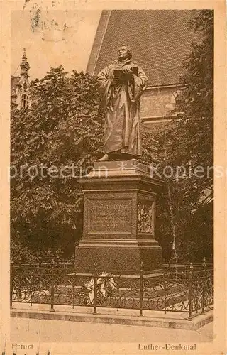 AK / Ansichtskarte Erfurt Luther Denkmal Kat. Erfurt