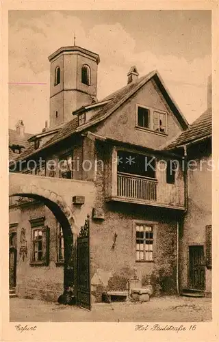 AK / Ansichtskarte Erfurt Hof Paulstrasse Kat. Erfurt