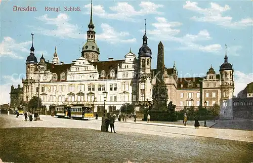 AK / Ansichtskarte Dresden Koenigl Schloss Kat. Dresden Elbe
