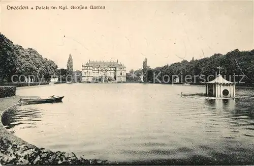 AK / Ansichtskarte Dresden Palais im Kgl Grossen Garten Kat. Dresden Elbe