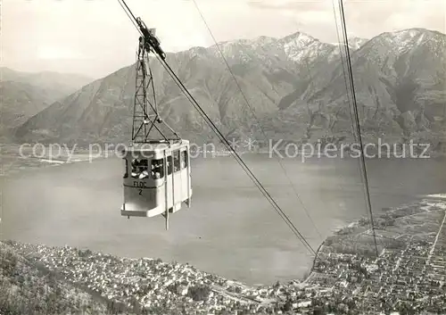 AK / Ansichtskarte Seilbahn Funivia Locarno Orselina Cardada Kat. Bahnen