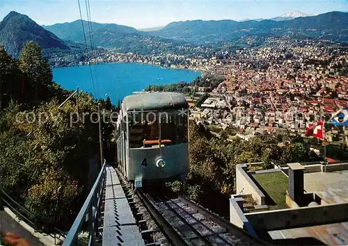 AK / Ansichtskarte Zahnradbahn Lugano Funivia Monte Rosa S. Salvatore  Kat. Bergbahn