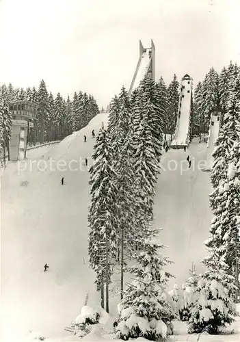 AK / Ansichtskarte Ski Flugschanze Erzgebirgsschanze Jugendschanzen Johanngeorgenstadt Kat. Sport