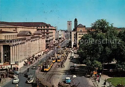 AK / Ansichtskarte Strassenbahn Stuttgart Koenigstrasse Koenigsbau  Kat. Strassenbahn