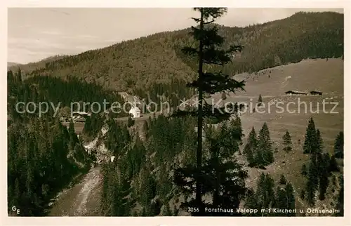 AK / Ansichtskarte Tegernsee Forsthaus Valepp mit Kircherl und Ochsenalm Kat. Tegernsee