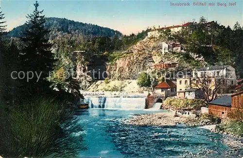 AK / Ansichtskarte Innsbruck Sillfall mit Berg Isel Kat. Innsbruck