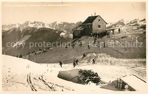 AK / Ansichtskarte Hoellengebirge Berghuette am Krannabetsattel Kat. Salzkammergut