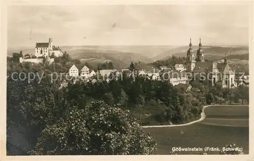 AK / Ansichtskarte Goessweinstein Panorama mit Kirche Kat. Goessweinstein