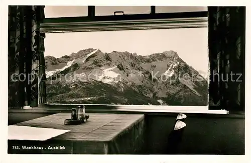 AK / Ansichtskarte Wankhaus Ausblick Kat. Garmisch Partenkirchen