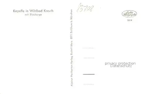 AK / Ansichtskarte Wildbad Kreuth Kapelle mit Blauberge Winterpanorama Kat. Kreuth