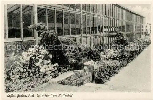 AK / Ansichtskarte Erfurt Gartenschau Seitenfront im Hallenhof Kat. Erfurt