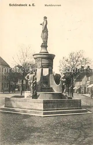 Schoenebeck Elbe Marktbrunnen Kat. Schoenebeck