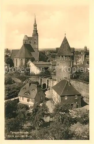 Tangermuende Blick von der Burg Kat. Tangermuende