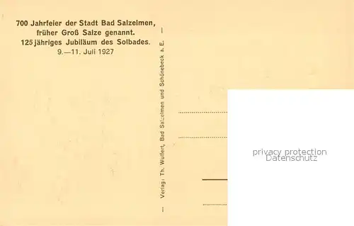 Bad Salzelmen Das Erlenbad im Jahre 1845 Kat. Schoenebeck