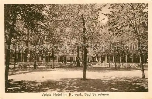 Bad Salzelmen Voigts Hotel im Kurpark Kat. Schoenebeck