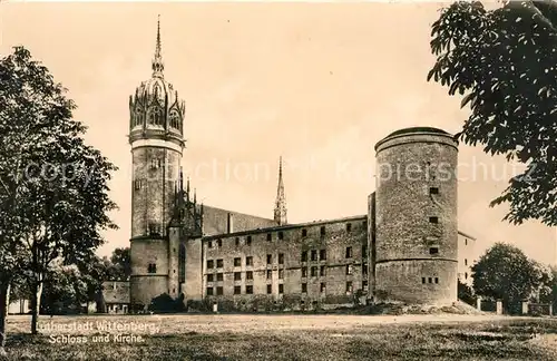 Wittenberg Lutherstadt Schloss und Kirche Kat. Wittenberg