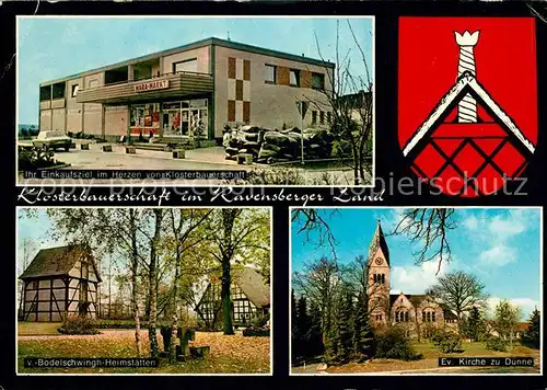 AK / Ansichtskarte Klosterbauerschaft Evangelische Kirche zu Duenne Bodelschwingh Heimstaetten Kat. Kirchlengern