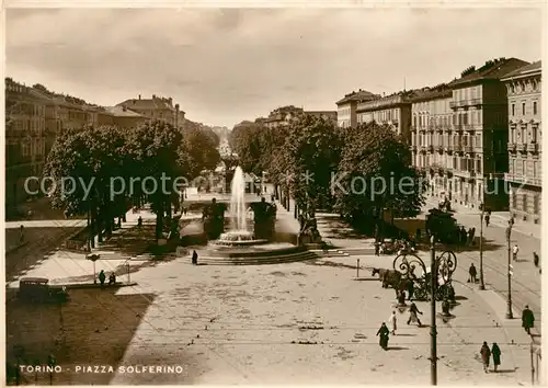 AK / Ansichtskarte Torino Piazza Solferino Kat. Torino