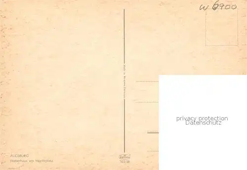 AK / Ansichtskarte Augsburg Weberhaus Moritzplatz Kat. Augsburg
