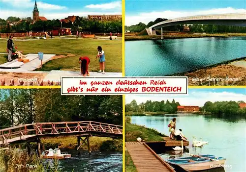 AK / Ansichtskarte Bodenteich Elbe Seiten Kanal Bootssteg Park  Kat. Bad Bodenteich