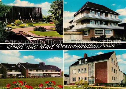 AK / Ansichtskarte Bad Westernkotten Haus Margareta Golfplatz Pension Wieners Kat. Erwitte