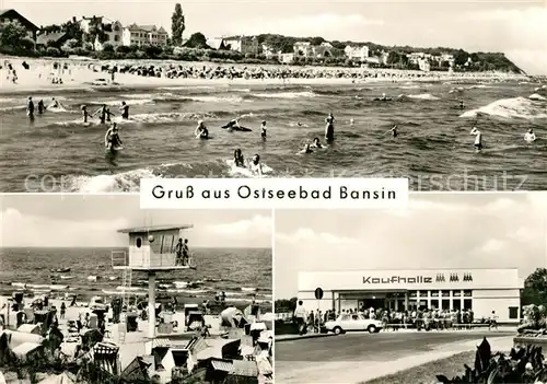 AK / Ansichtskarte Bansin Ostseebad Strand Kaufhalle Kat. Heringsdorf