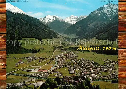 AK / Ansichtskarte Mittersill Oberpinzgau Fliegeraufnahme Schloss Pass Thurn  Kat. Mittersill