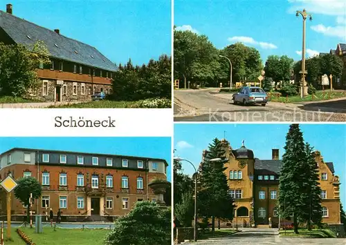 AK / Ansichtskarte Schoeneck Vogtland Ferienheim Tannenhaus Rathaus Hotel Schoenecker Hof Kat. Schoeneck Vogtland