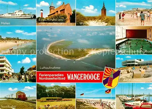 AK / Ansichtskarte Wangerooge Nordseebad Hafen Westturm Zedeliustrasse Kat. Wangerooge