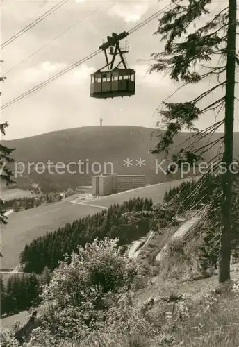 AK / Ansichtskarte Seilbahn Oberwiesenthal Erholungsheim am Fichtelberg Klinovec  Kat. Bahnen