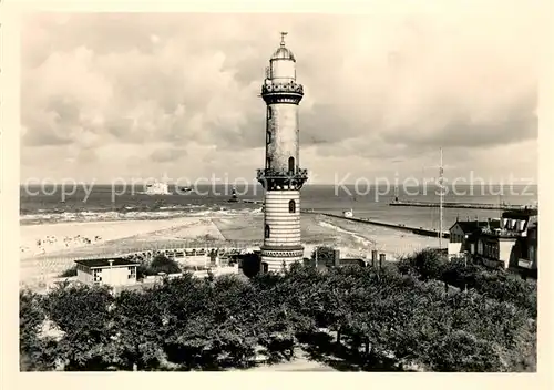 AK / Ansichtskarte Leuchtturm Lighthouse Warnemuende  Kat. Gebaeude