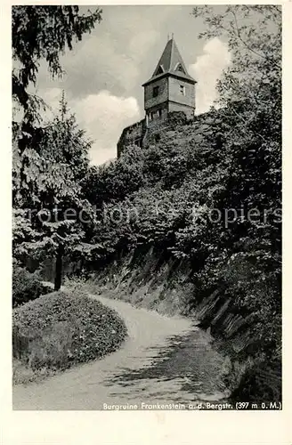 AK / Ansichtskarte Frankenstein Bergstrasse Burgruine Kat. Darmstadt