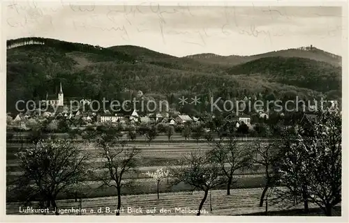 AK / Ansichtskarte Jugenheim Seeheim Jugenheim Panorama Blick auf den Melibocus Kat. Seeheim Jugenheim Bergstrasse