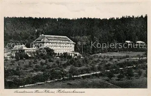 AK / Ansichtskarte Helmarshausen Sanatorium Haus Kleine Kat. Bad Karlshafen