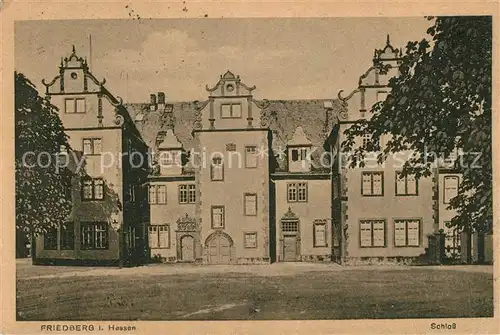 AK / Ansichtskarte Friedberg Hessen Schloss Kat. Friedberg (Hessen)