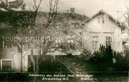 AK / Ansichtskarte Kirchstetten Niederoesterreich Landhaus des Dichters Josef Weinheber Kat. Kirchstetten