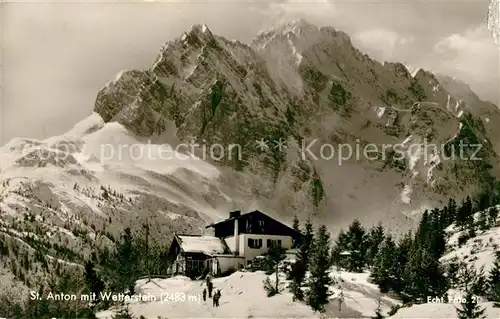 AK / Ansichtskarte St Anton Arlberg Winterpanorama mit Wetterstein Kat. St. Anton am Arlberg