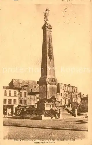 AK / Ansichtskarte Rochefort sur Mer Monument aux Enfants Morts pour la Patrie Kat. Rochefort Charente Maritime