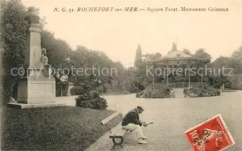 AK / Ansichtskarte Rochefort sur Mer Square Parat Monument Grimaux Kat. Rochefort Charente Maritime