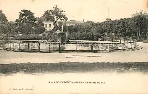 AK / Ansichtskarte Rochefort sur Mer Jardin Public Kat. Rochefort Charente Maritime