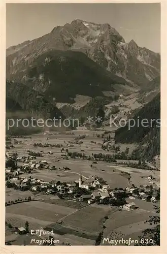 AK / Ansichtskarte Mayrhofen Zillertal Gesamtansicht mit Alpenpanorama Kat. Mayrhofen