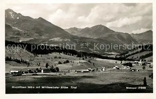 AK / Ansichtskarte Hochfilzen Panorama mit Wildseeloder Kitzbueheler Alpen Kat. Hochfilzen