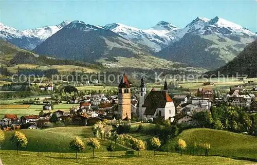 AK / Ansichtskarte Kitzbuehel Tirol Gesamtansicht mit Alpenpanorama Kat. Kitzbuehel