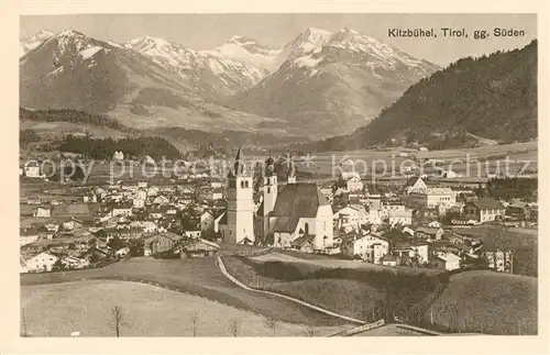 AK / Ansichtskarte Kitzbuehel Tirol Gesamtansicht mit Alpenpanorama Kat. Kitzbuehel