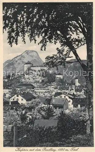 AK / Ansichtskarte Kufstein Tirol Stadtbild mit Festung Geroldseck und Pendling Kat. Kufstein