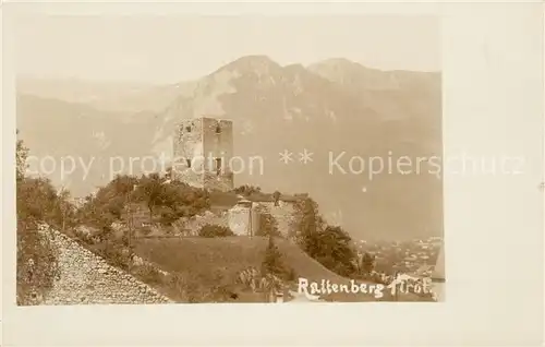 AK / Ansichtskarte Rattenberg Tirol Burgruine Alpen Kat. Rattenberg